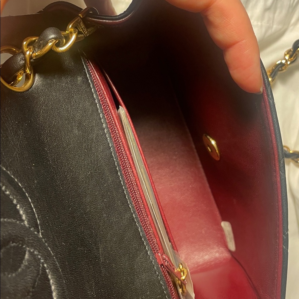 Chanel Vintage Classic Flap Mini Square Black Lambskin Bag - Picture 9 of 9